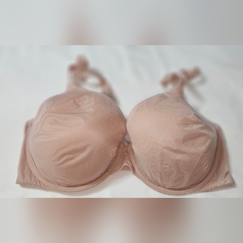 Victoria's Secret lined Perfect Coverage bra 32DD Nude